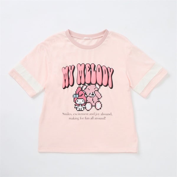 サンリオキャラクターズ 発泡ロゴTシャツ 女の子 キッズ 130cm