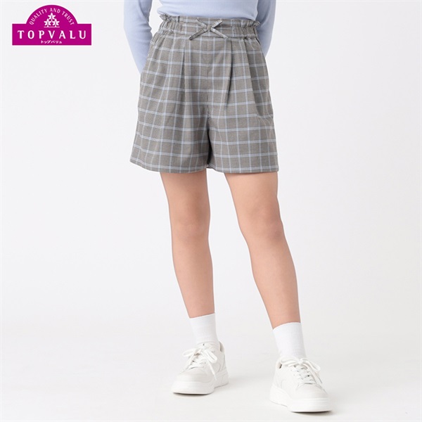ウエストリボン付き キュロットスカート 女の子 トップバリュ キッズ 