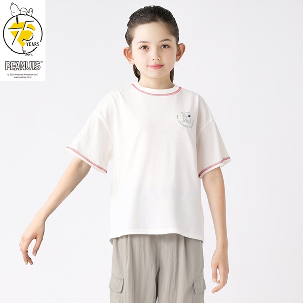 PEANUTS スヌーピー 集合Tシャツ 女の子 キッズ 130cm-160cm