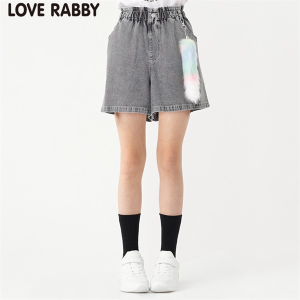 ファーケミカルデニムジャケット ケミカルデニムショートパンツ セットアップ セール】ケミカルオーバーダイ/ウォッシュ加工バイカーショート