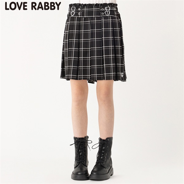 ラブラビ チェックタックキュロット 女の子 キッズ 130cm-160cm