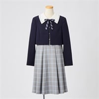 CHOPIN deux(ショパン ドゥ) 白襟チェックアンサンブル キッズ