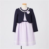 ELLE エル ラベンダー×ホワイト 120 入学 卒園 フォーマル ELLE エル ラベンダー×ホワイト 120 入学 卒園 フォーマル