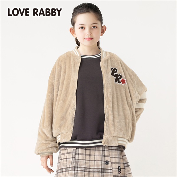 130cm 裏起毛　ラブブキャラクターデザインしたジャケット クラシック ベクター シェルパ ジャケット / CL F VECTOR SHERPA JKT
