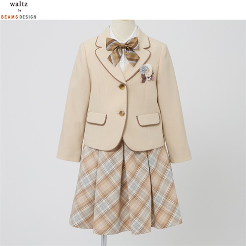 waltz by BEAMS DESIGN ベージュジャケットスーツ キッズ 女の子