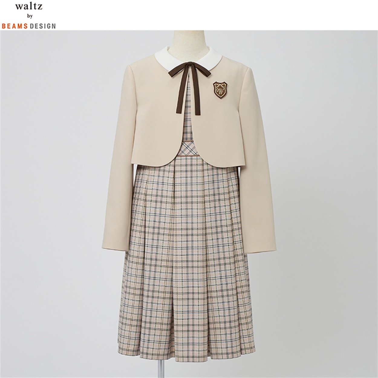 waltz by BEAMS DESIGN ベージュボレロアンサンブル キッズ 女の子