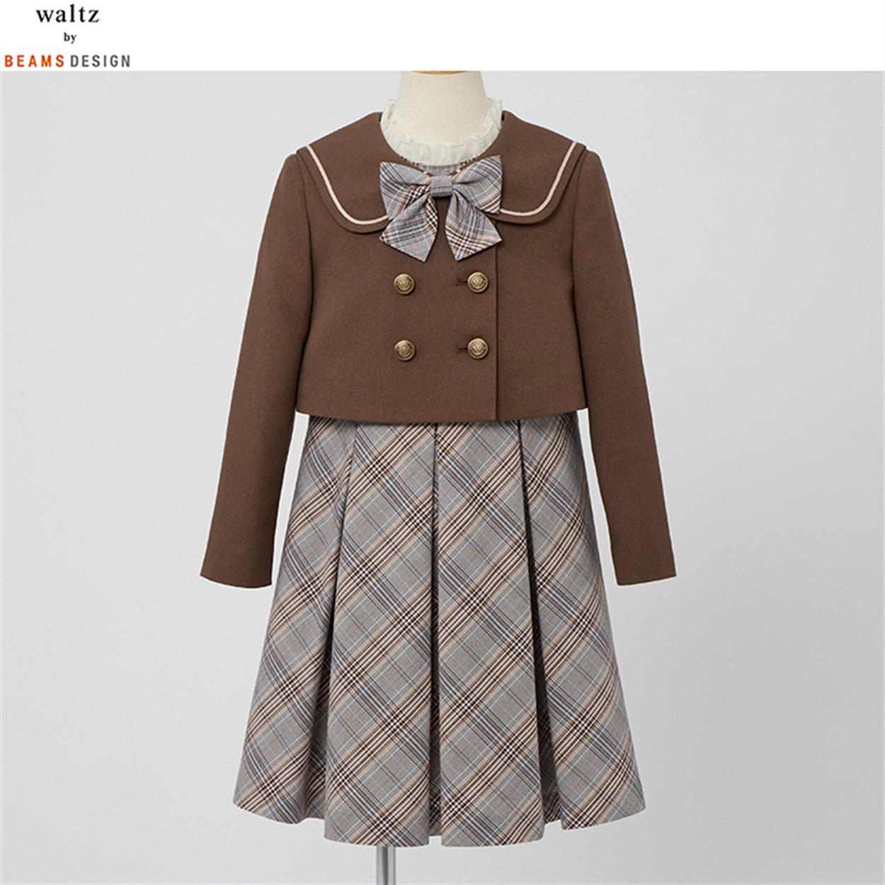 waltz by BEAMS DESIGN ベージュジャケットスーツ キッズ 女の子