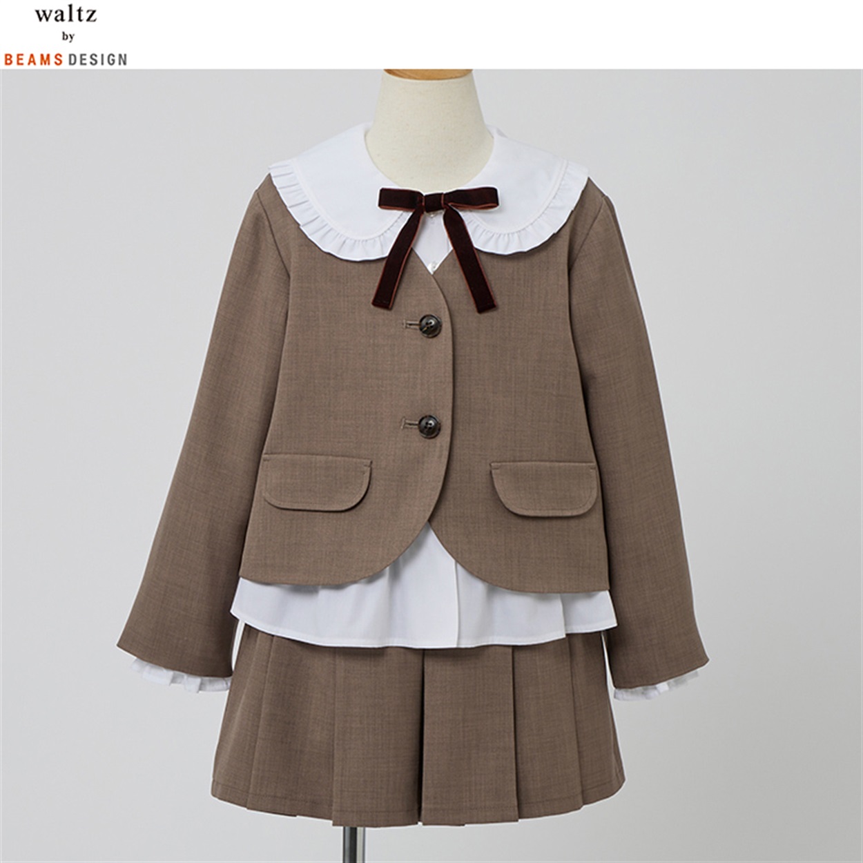 waltz by BEAMS DESIGN ベージュセットアップスーツ キッズ 女の子