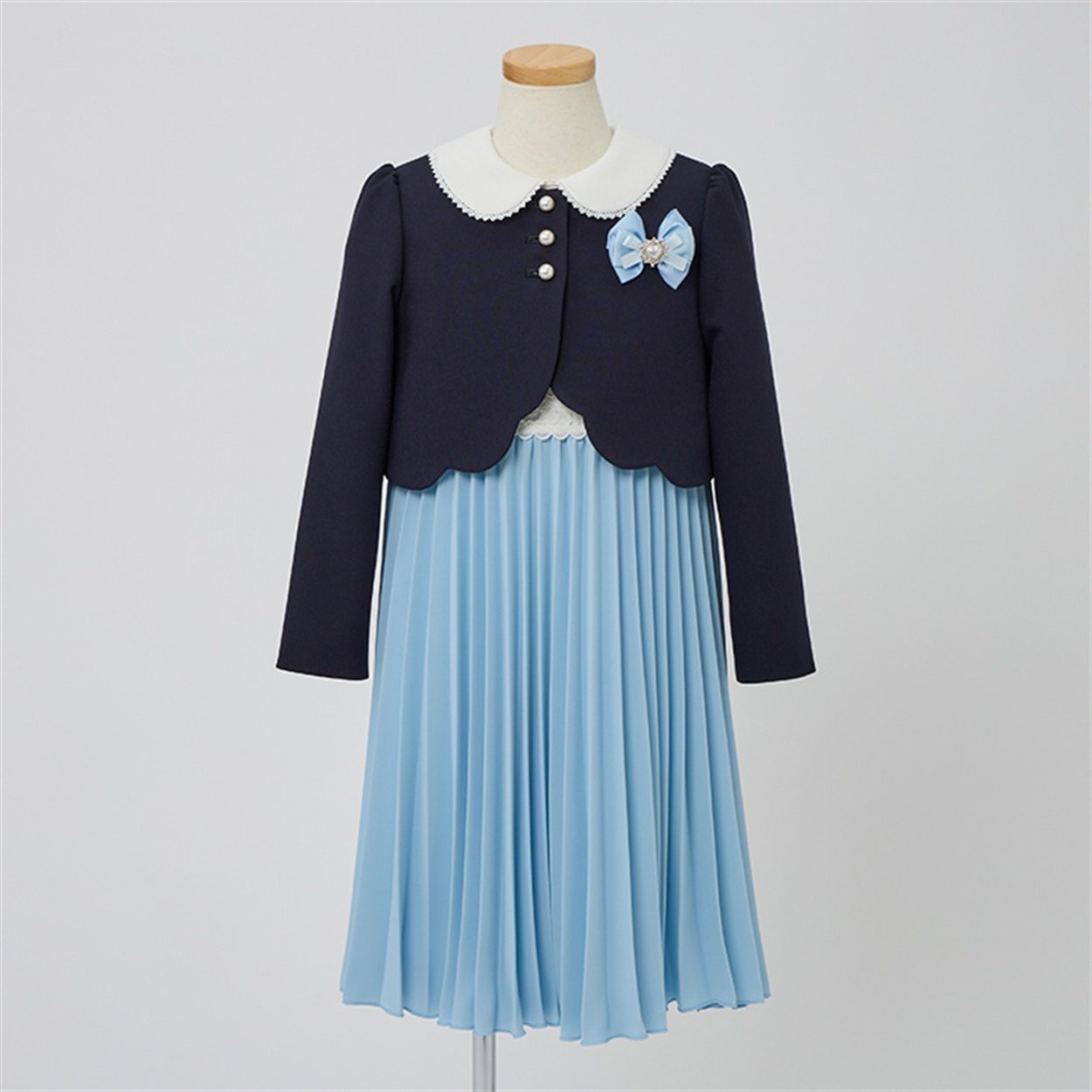 sa・ku・ra クリスタルプリーツアンサンブル キッズ 女の子 フォーマル