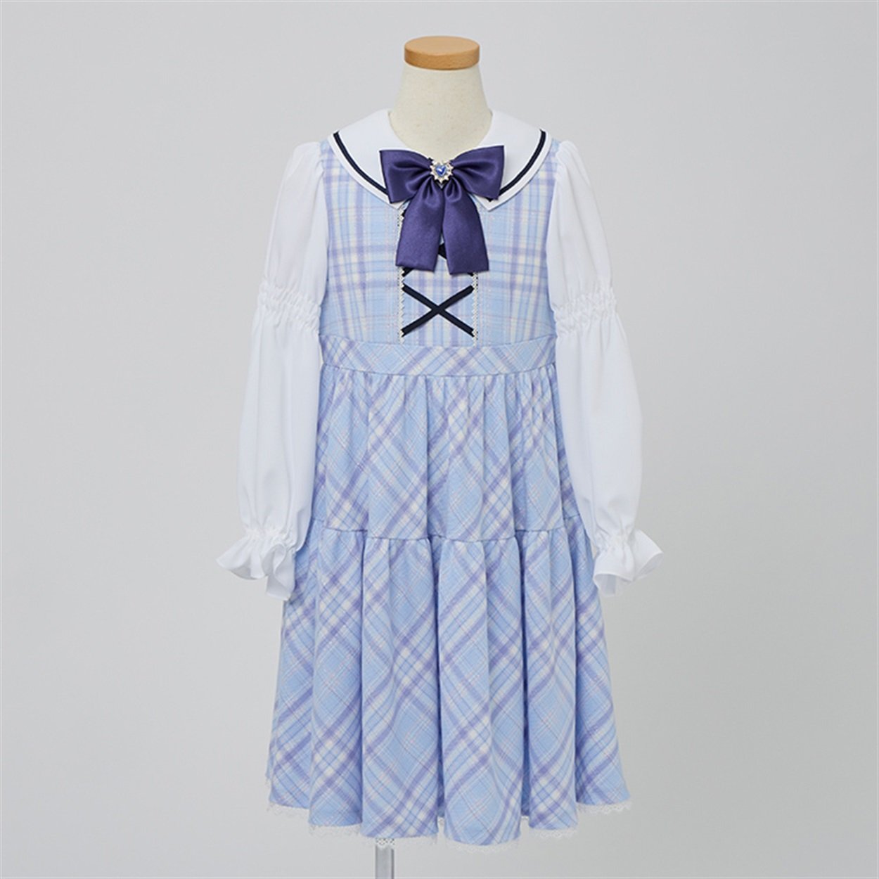 sa・ku・ra チェックレイヤードワンピース キッズ 女の子 フォーマル