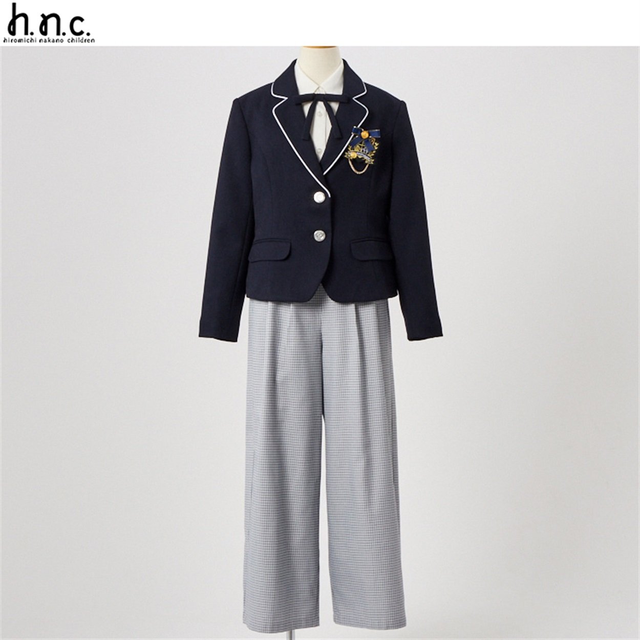 hiromichi nakano children ネイビージャケットパンツスーツ キッズ