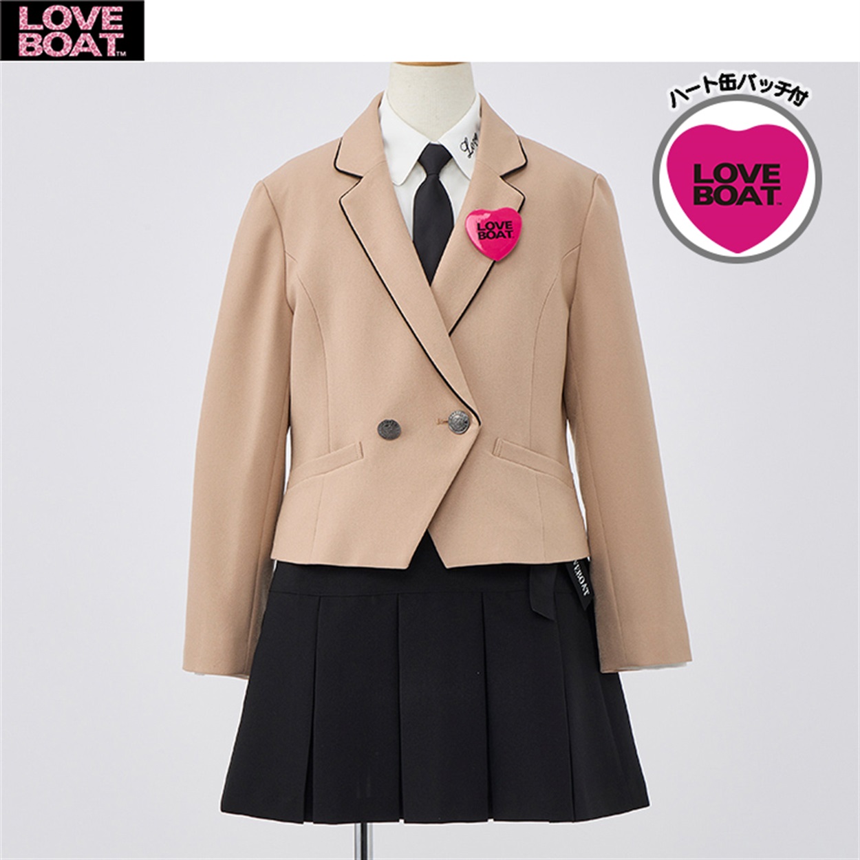 LOVEBOAT ショートジャケット三点スーツ キッズ 女の子 フォーマル