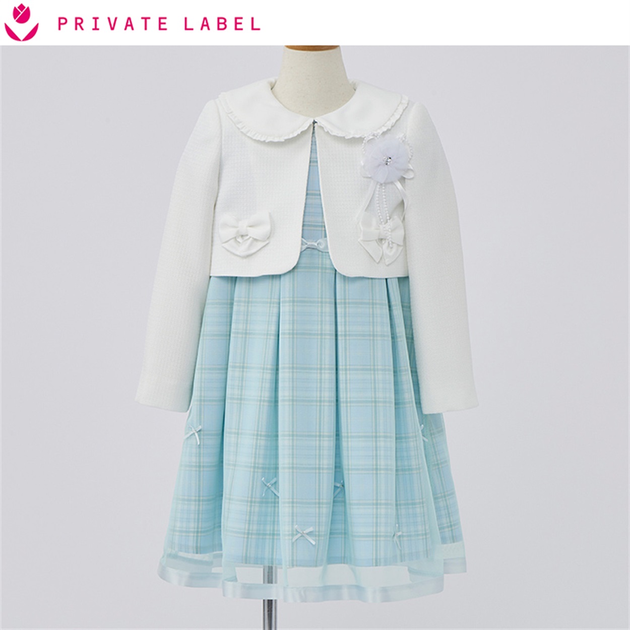 PRIVATE LABEL チュールワンピーススーツ キッズ 女の子 フォーマル