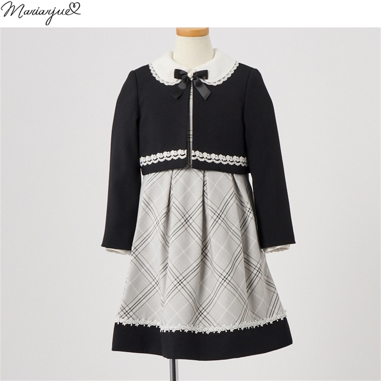 Mariarjue ボレロブラウス付きアンサンブル キッズ 女の子 フォーマル