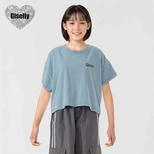 Giselly(ジゼリー) バッグアップリケピグメントTシャツ 女の子 キッズ 130cm-160cm