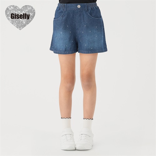 Giselly(ジゼリー) ラインストーンデニムパンツ 女の子 キッズ 130cm-160cm