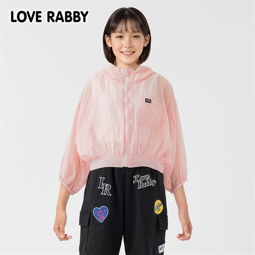 ラブラビ シアストライプジップパーカーコンポ 女の子 キッズ 130cm-160cm