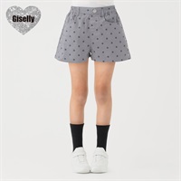 Giselly(ジゼリー) ホットフィックスショーパン 女の子 キッズ 130cm-160cm(グレー-130cm)