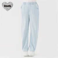 Giselly(ジゼリー) カーブデニムパンツ 女の子 キッズ 130cm-160cm(サックス-130cm)
