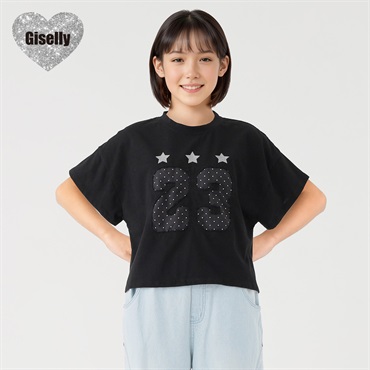 Giselly(ジゼリー) ドットナンバーアップリケT 女の子 キッズ 130cm-160cm