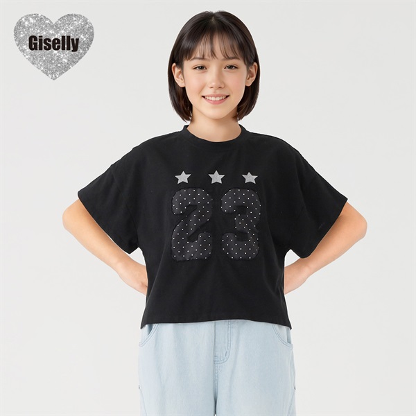 Giselly(ジゼリー) ドットナンバーアップリケT 女の子 キッズ 130cm