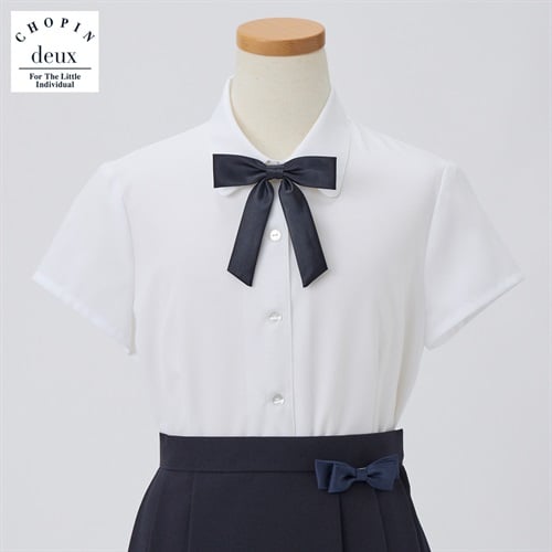 CHOPIN deux(ショパン ドゥ) リボン付半袖ブラウス(大) キッズ 女の子 フォーマル 140cm 150cm 160cm