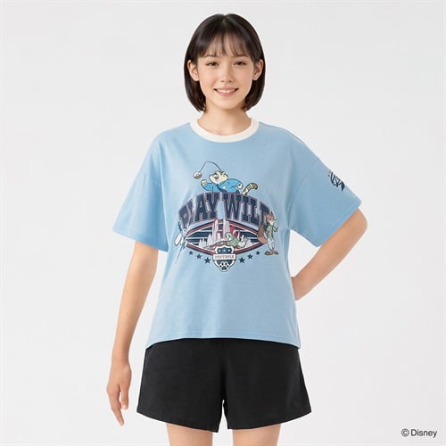 ディズニー/ズートピア 袖プリントTシャツ キッズ 女の子 130cm-160cm
