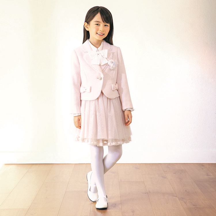 PRIVATE LABEL 女の子 フォーマル 130cm PRIVATE LABEL 1つボタンジャケット3点スーツ キッズ 女の子