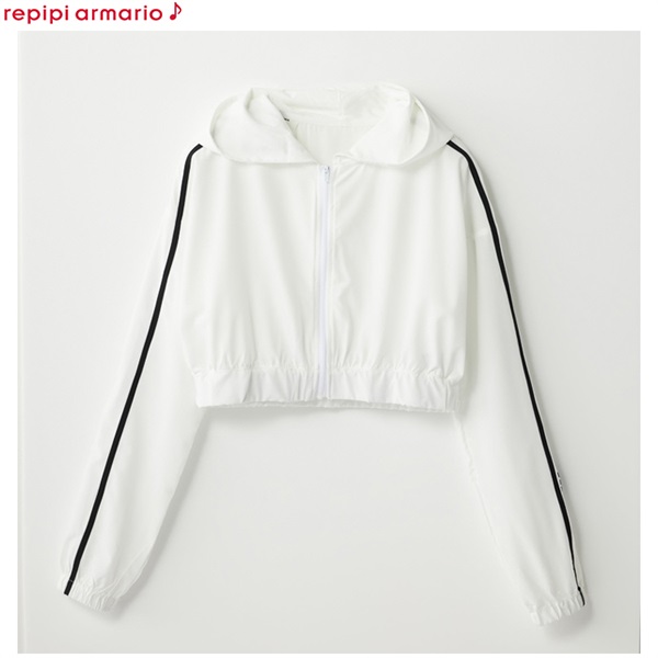 repipi armario (レピピ) 短丈ジップパーカー | イオンスタイル