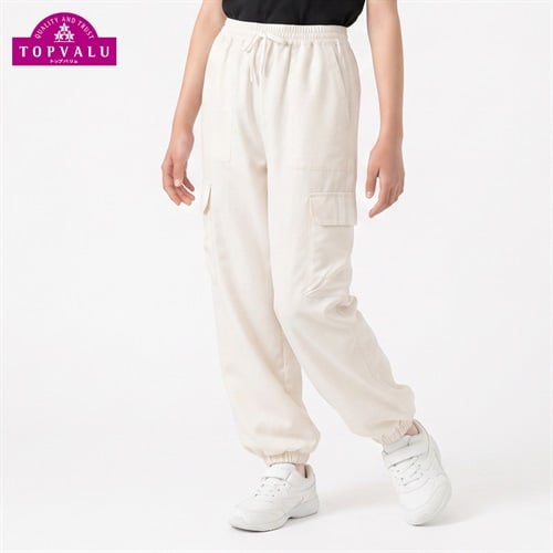 あたたか裏起毛カーゴパンツ キッズ 女の子 トップバリュ 130cm-160cm