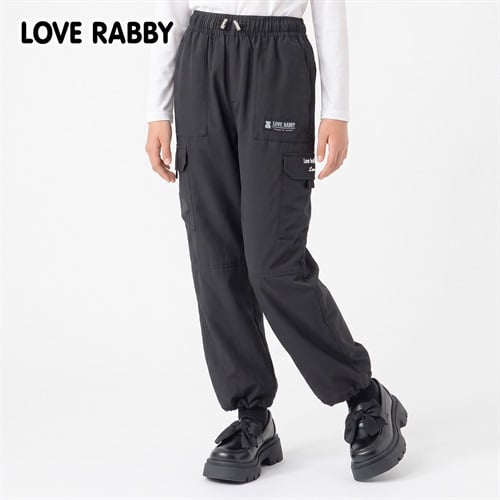 LOVERABBY(ラブラビ) 裏フリースカーゴパンツ キッズ 女の子 130cm-160cm