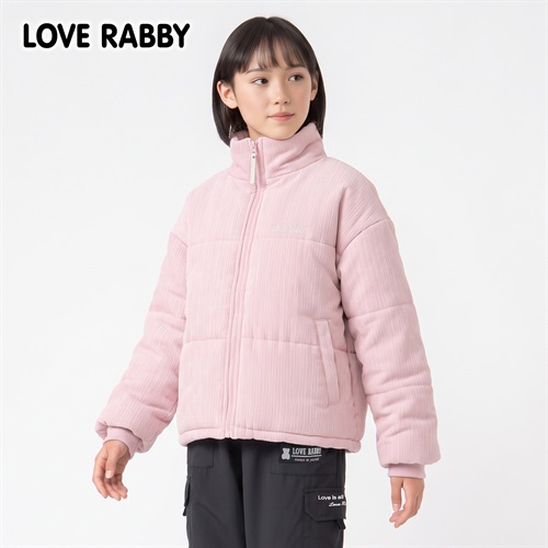 LOVERABBY(ラブラビ) 中綿コールテンジャケット キッズ 女の子 130cm-160cm