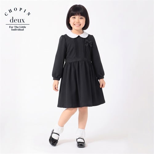 白衿フォーマルワンピース キッズ 女の子 100cm-130cm