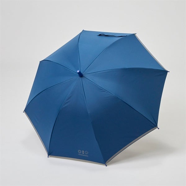 55cm 晴雨どっちもつかえる長傘 ジャンプ式 晴雨兼用 キッズ 小学生(ネイビー)