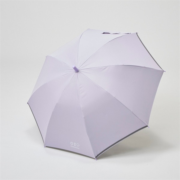 55cm 晴雨どっちもつかえる長傘 ジャンプ式 晴雨兼用 キッズ 小学生(パープル)