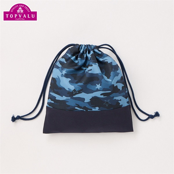 みゆりママ様専用 巾着 迷彩柄 青 カモフラージュ ハンドメイド