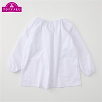 スモック キッズ 子ども トップバリュ(ホワイト-100cm)