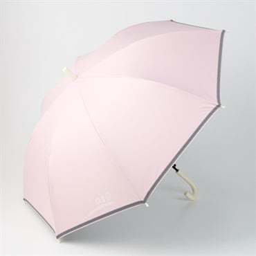 晴雨どっちも長傘 55cm 男の子 女の子 キッズ 小学生 晴雨兼用(ピンク)