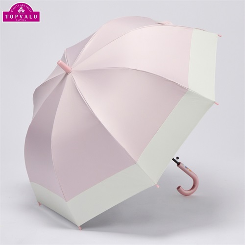 まる～ん晴雨兼用傘 バイカラー 60cm トップバリュ キッズ(ピンク)