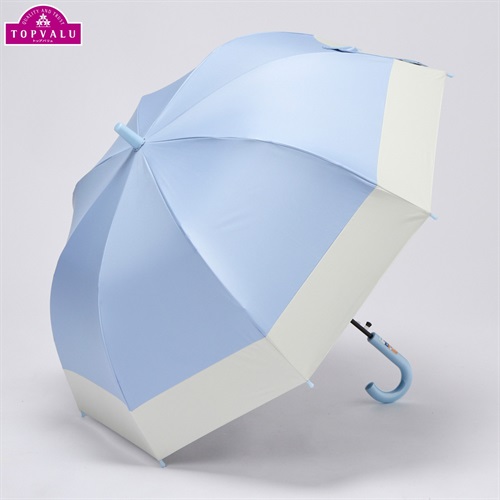 まる～ん晴雨兼用傘 バイカラー 60cm トップバリュ キッズ(サックス)