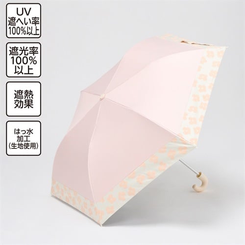 Wpc. for Kids 晴雨兼用折りたたみ傘 バイカラー 50cm B 女の子 キッズ(ピンク)