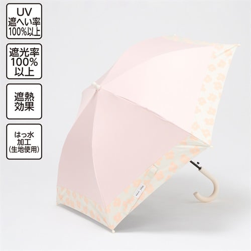 Wpc. for Kids 晴雨兼用傘 バイカラー 50cm B 女の子 キッズ(ピンク)