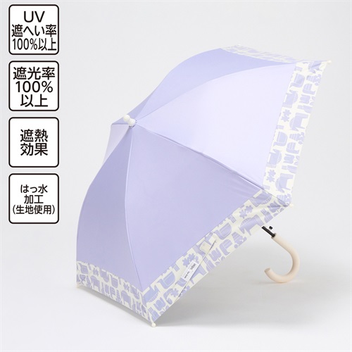 Wpc. for Kids 晴雨兼用傘 バイカラー 50cm B 女の子 キッズ