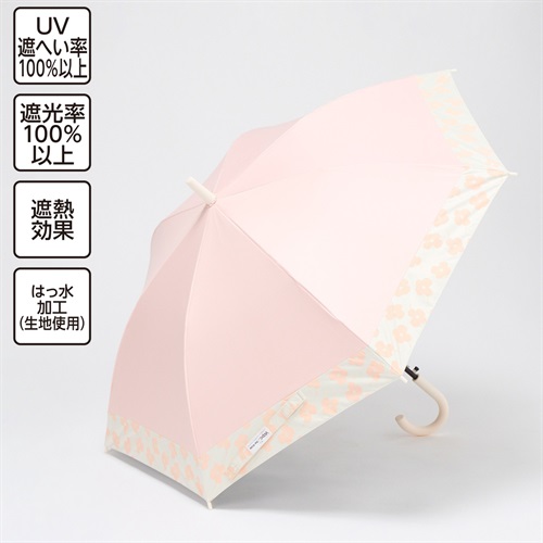 Wpc. for Kids 晴雨兼用傘 バイカラー 55cm B 女の子 キッズ(ピンク)