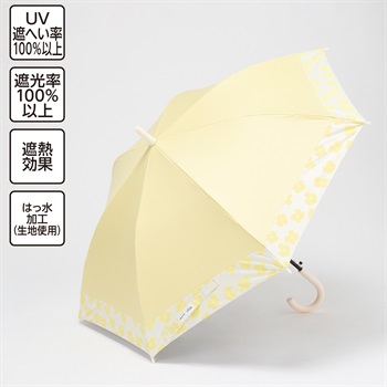Wpc. for Kids 晴雨兼用傘 バイカラー 55cm B 女の子 キッズ(イエロー)