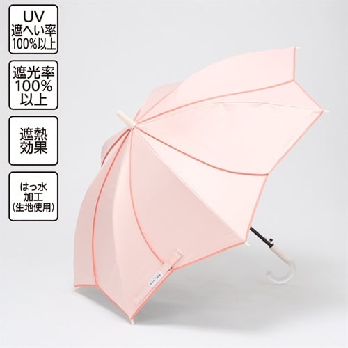 Wpc. for Kids 晴雨兼用傘 フラワーカット 55cm 女の子 キッズ