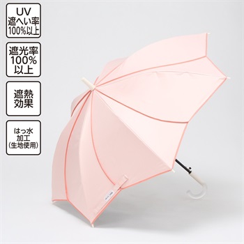 Wpc. for Kids 晴雨兼用傘 フラワーカット 55cm 女の子 キッズ
