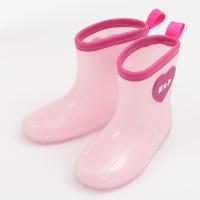 n☆p school（ニコプチスクール） ロゴデザインレインブーツ 長靴(ピンク-18cm)