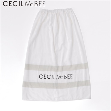 CECIL McBEE(セシルマクビー) 無地刺繍ラップタオル 80cm 女の子 キッズ(ホワイト)