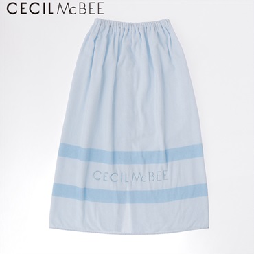 CECIL McBEE(セシルマクビー) 無地刺繍ラップタオル 80cm 女の子 キッズ(サックスブルー)